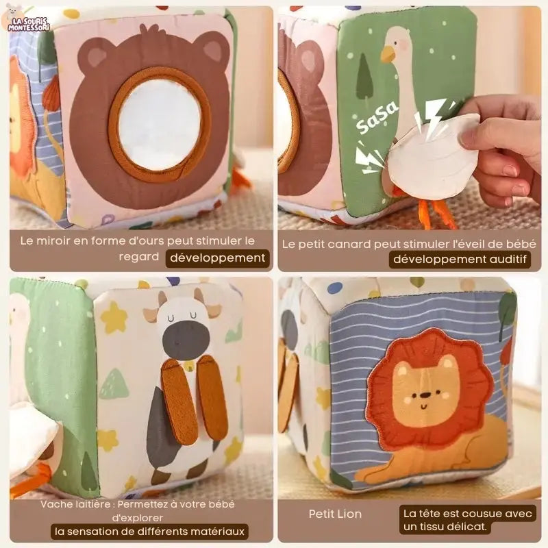 Boîte à Mouchoirs Montessori Magique – Jouet Sensoriel et Éducatif pour Bébé La Souris Montessori