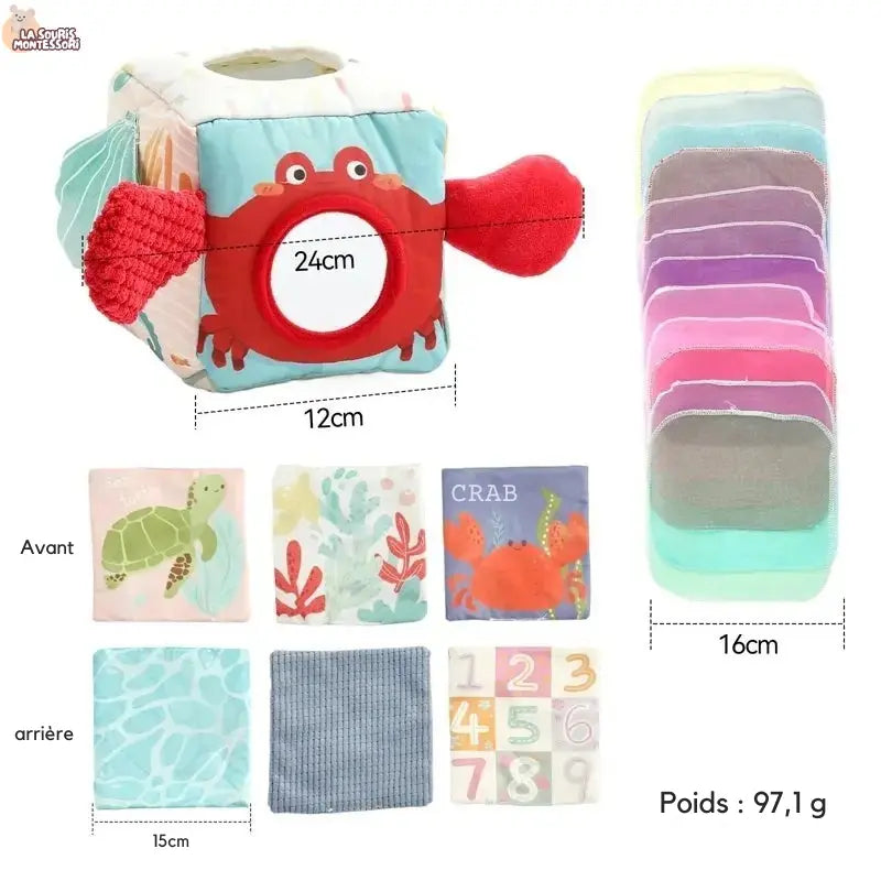 Boîte à Mouchoirs Montessori Magique – Jouet Sensoriel et Éducatif pour Bébé La Souris Montessori