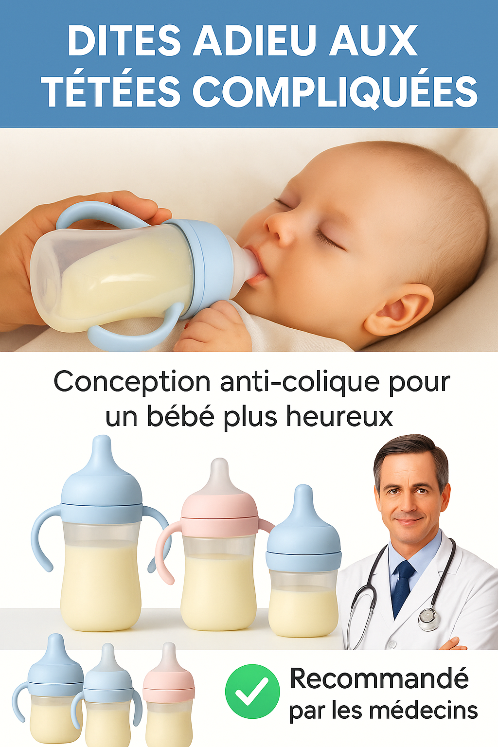 Biberon anti-colique Dr. Isla® La Souris Montessori