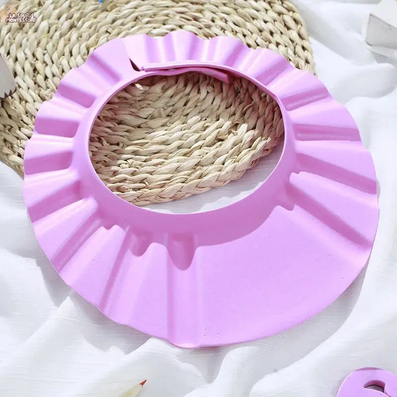 Baby Shower Soft Cap Adjustable Hair Wash Hat for Kids Ear Protection Safe Children Shampoo Bathing Shower Protect Head Cover La Souris Montessori
