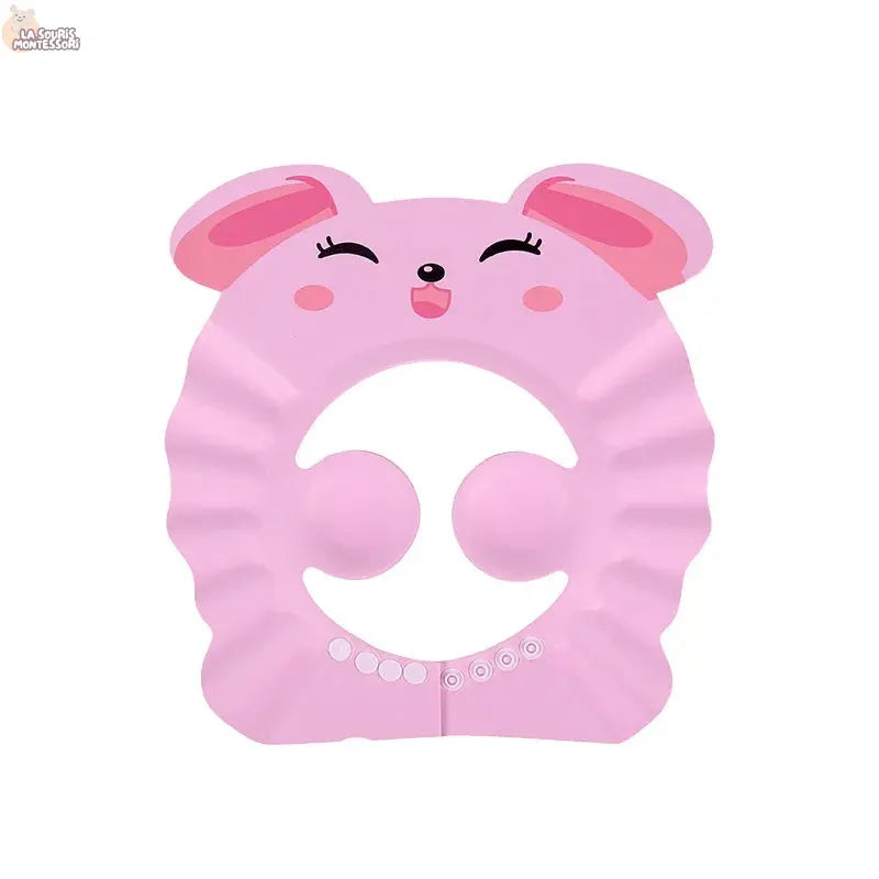 Baby Shower Soft Cap Adjustable Hair Wash Hat for Kids Ear Protection Safe Children Shampoo Bathing Shower Protect Head Cover La Souris Montessori