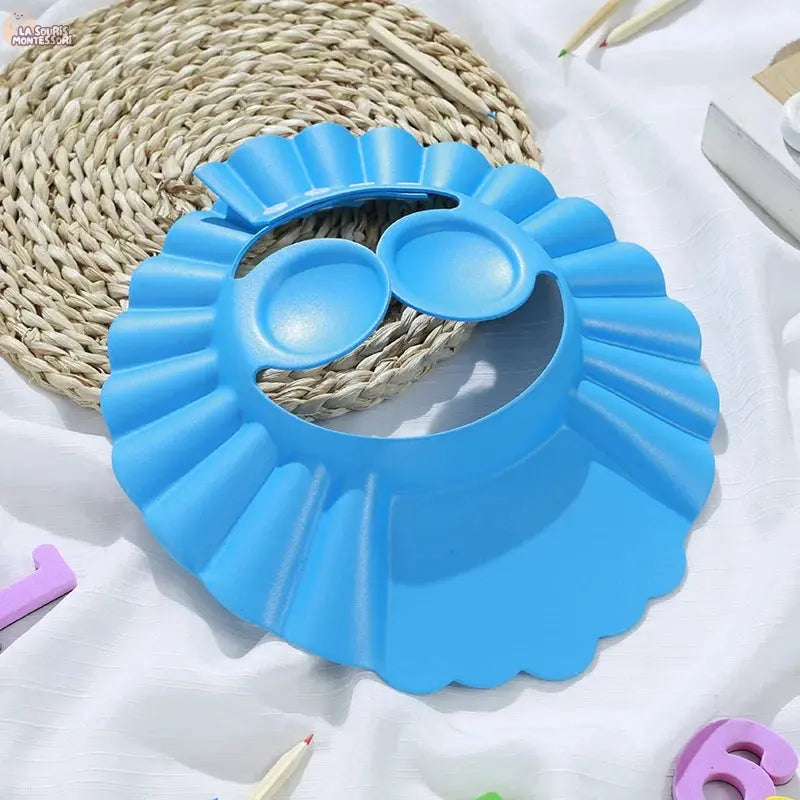 Baby Shower Soft Cap Adjustable Hair Wash Hat for Kids Ear Protection Safe Children Shampoo Bathing Shower Protect Head Cover La Souris Montessori