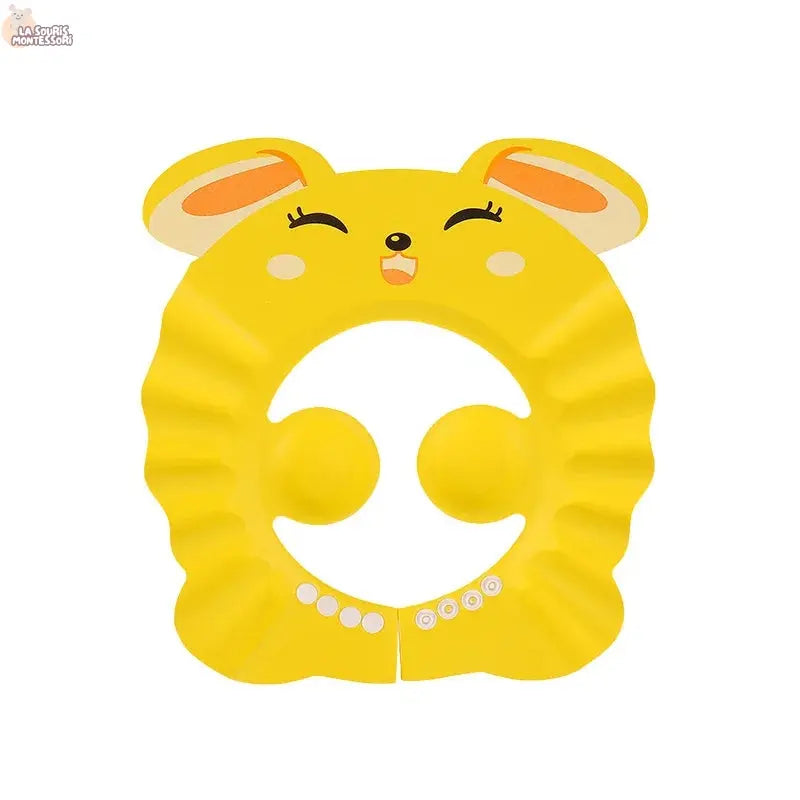 Baby Shower Soft Cap Adjustable Hair Wash Hat for Kids Ear Protection Safe Children Shampoo Bathing Shower Protect Head Cover La Souris Montessori