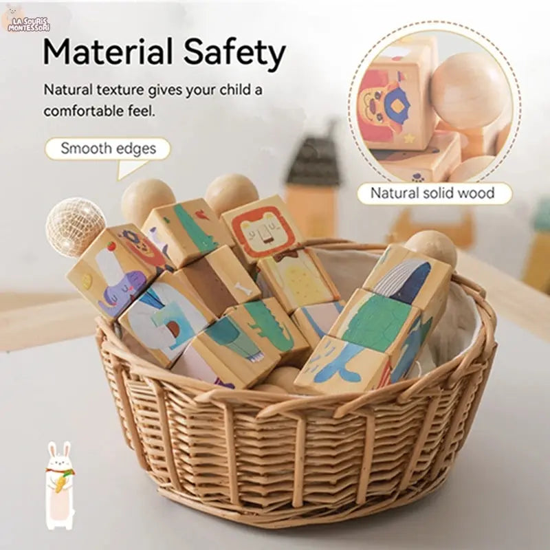 Baby Wooden Rotating Jigsaw Puzzle Hand bell Toy Baby Mobile Musical Rattle Toy Montessori Puzzle Game For Babies Newbaby Gift La Souris Montessori