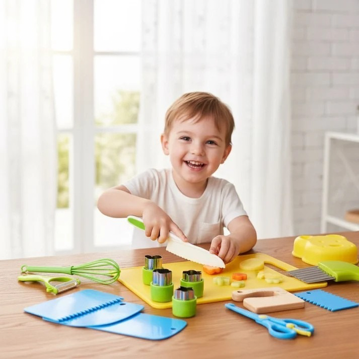 Kit de Cuisine Montessori -17 Pièces La Souris Montessori