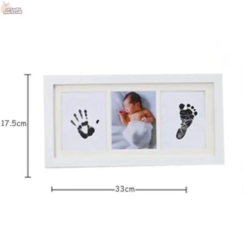 Newborn Memorial Ink Hand Foot Print Photo Frame Baby DIY Handprint Footprint Picture Frame Growing Souvenir Items Paw Print Pad La Souris Montessori