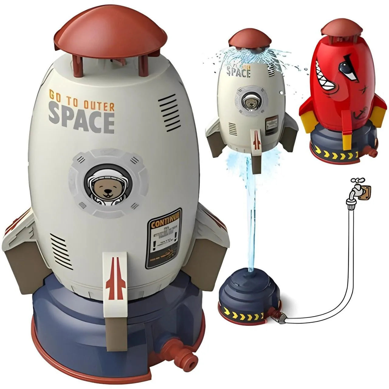 Customizable 2025 New Water Rocket Toy Pools Water Fun Accessories La Souris Montessori