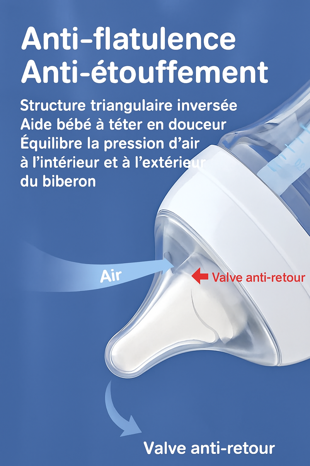 Biberon anti-colique en verre Dr. Isla – Doux, sûr et physiologique (90ml ou 160ml) La Souris Montessori